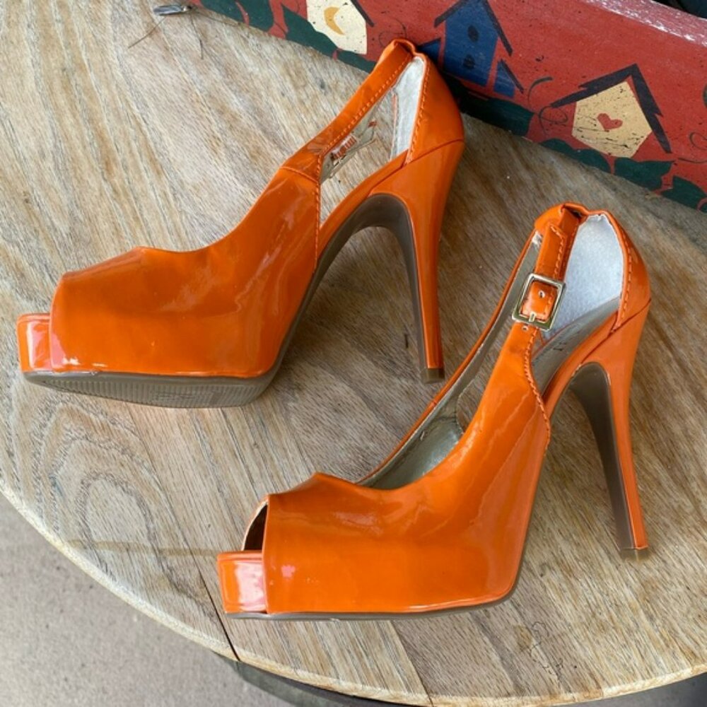 Worthington Kairo Patent Peep-Toe Pumps - Picture 3 of 12